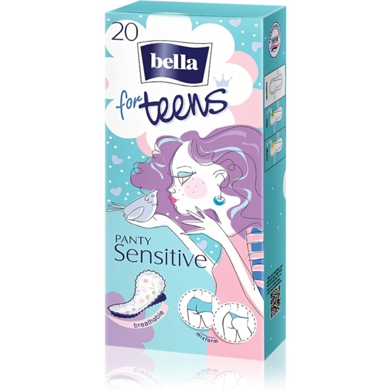 BELLA For Teens Sensitive panty liners for girls 20 pc
