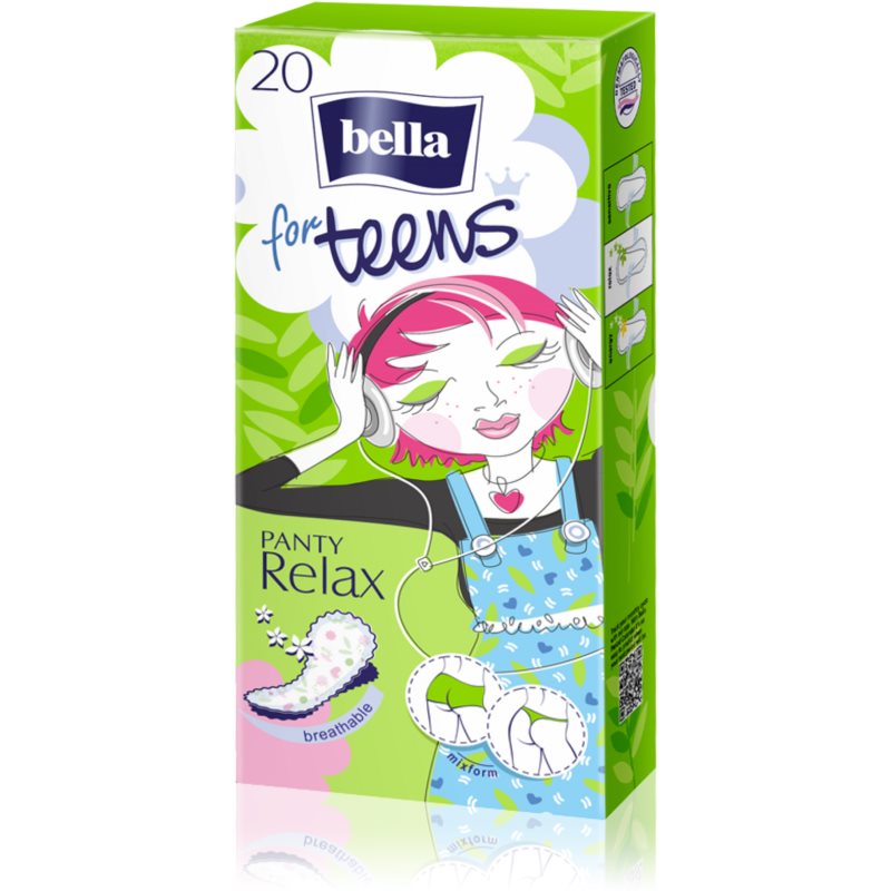 BELLA For Teens Relax panty liners for girls 20 pc
