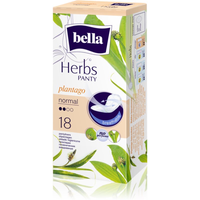 BELLA Herbs Plantago slipové vložky bez parfemace 18 ks