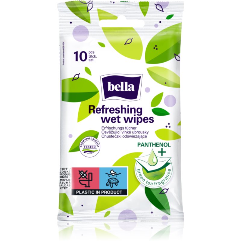 BELLA Refreshing wet wipes osvěžující vlhčené ubrousky 10 ks