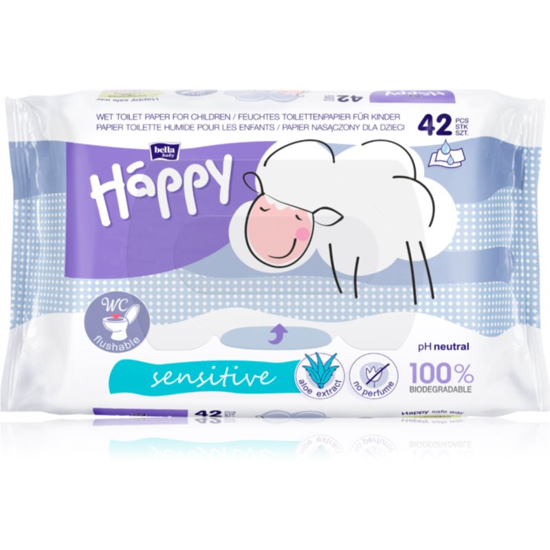 BELLA Baby Happy Sensitive вологий туалетний папір для дітей 42 кс