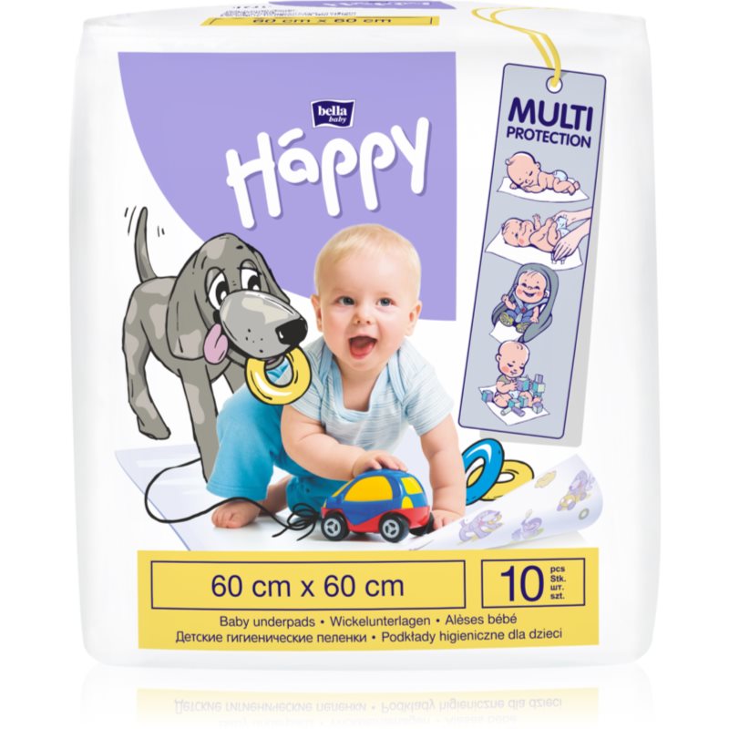 E-shop BELLA Baby Happy Size L jednorázové přebalovací podložky 60x60 cm 10 ks
