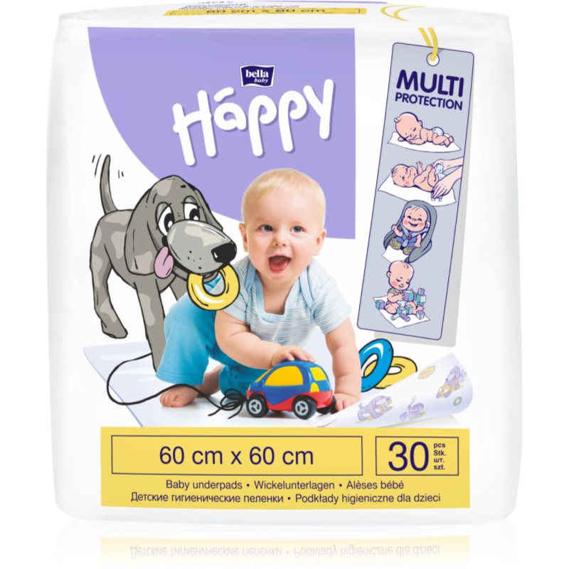 E-shop BELLA Baby Happy Size L jednorázové přebalovací podložky 60x60xm 30 ks