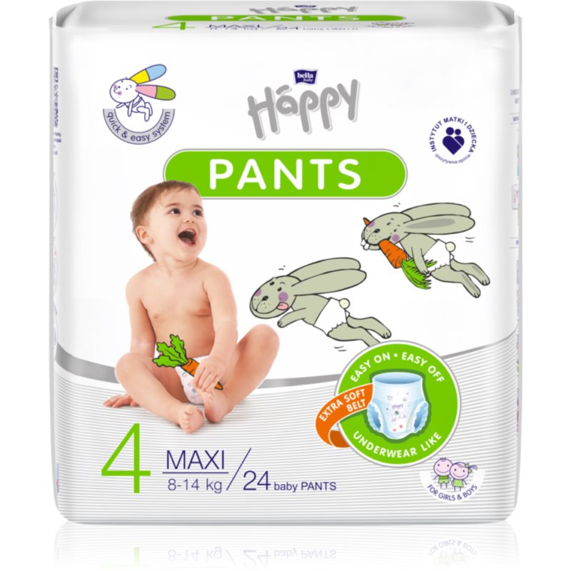 Bella Baby Happy Pants SIze 4 Maxi disposable nappy pants 8-14 kg 24 pc
