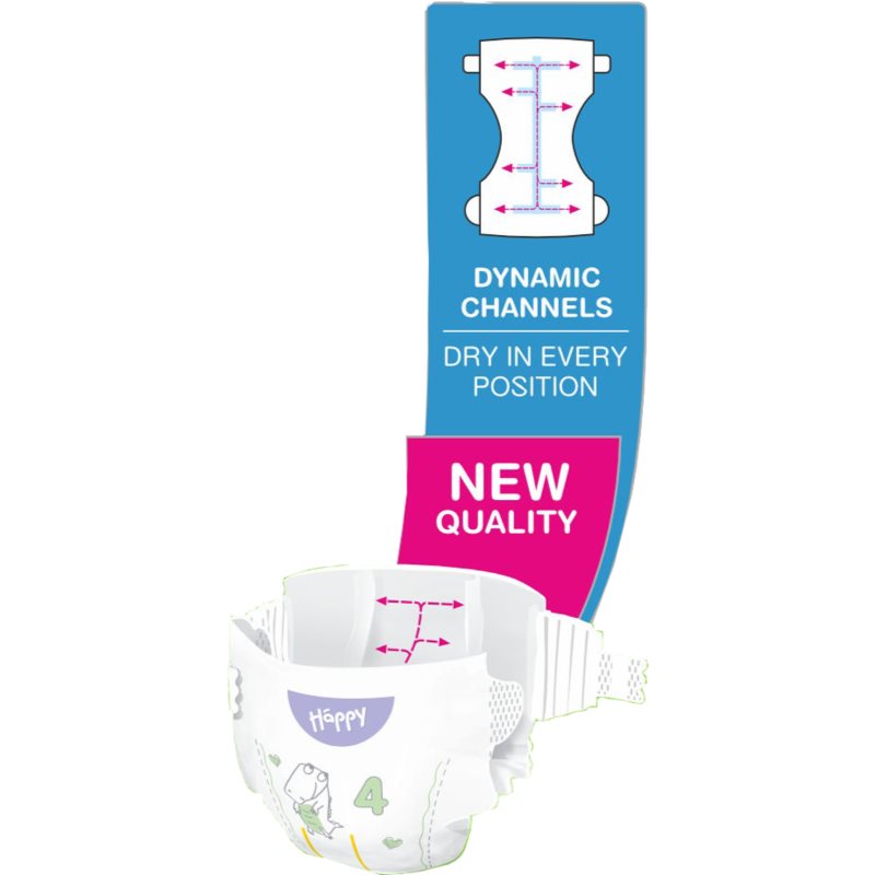 BELLA Baby Happy Soft&Delicate jednorázové pleny s kanálky Mini 3-6 kg 78 ks (obrázek 3)
