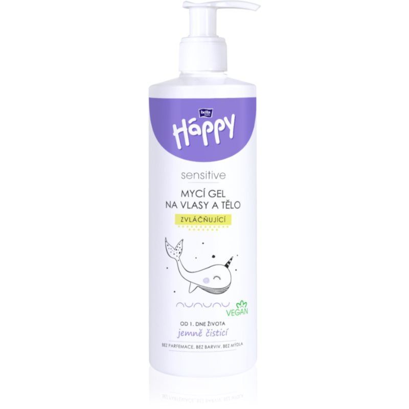BELLA Baby Happy Sensitive umývací gél na telo a vlasy pre deti 400 ml