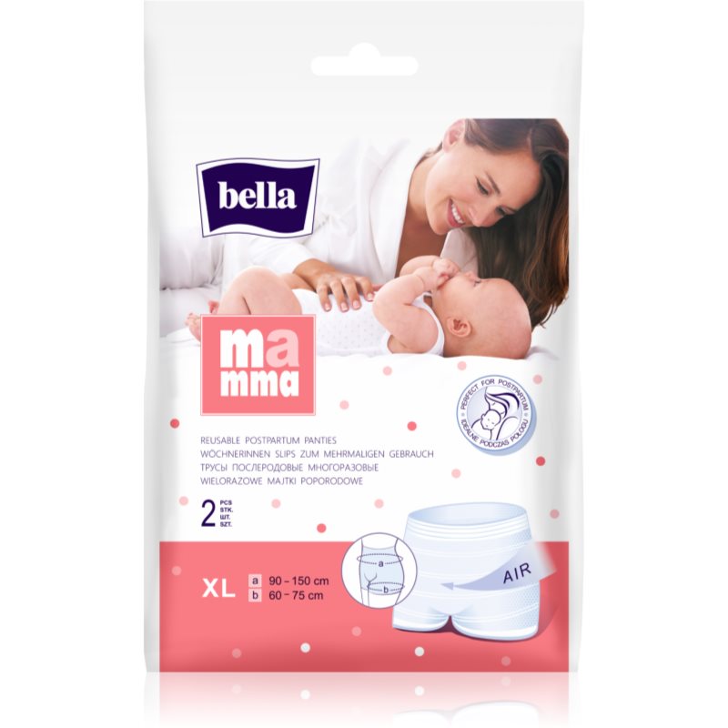 BELLA Mamma Basic післяпологові трусики розмір XL 2 кс