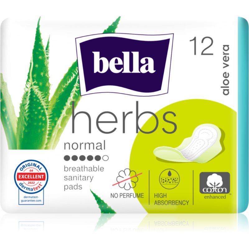 BELLA Herbs Aloe Vera egészségügyi betétek parfümmentes 12 db