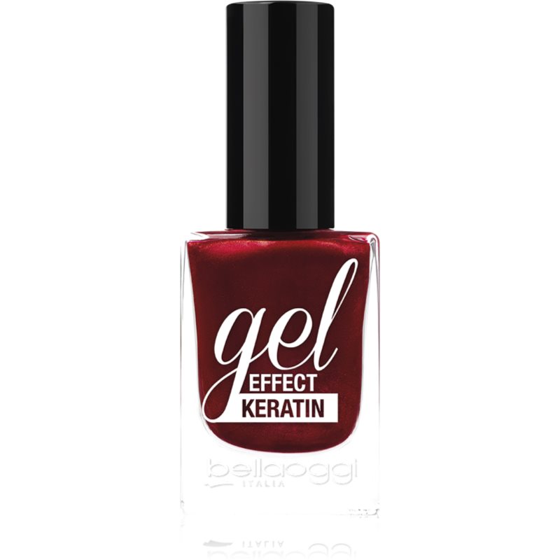 bellaoggi Gel Effect Keratin Nail Polish lak na nehty odstín Fire Red 10 ml