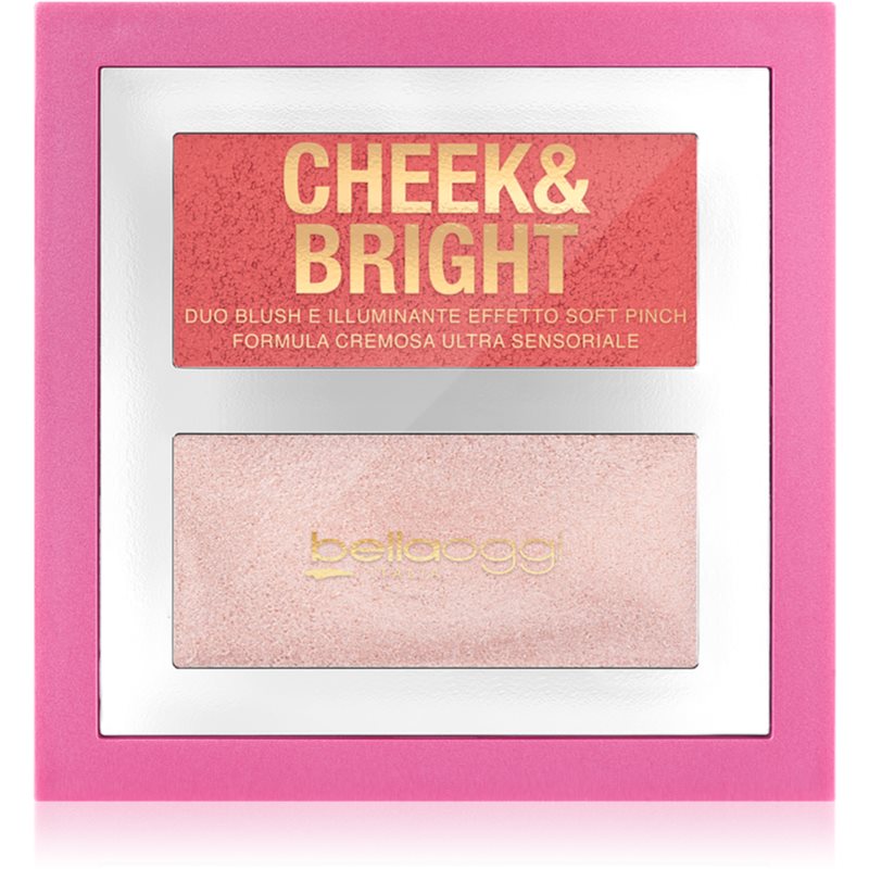 bellaoggi Cheek & Bright tvářenka s rozjasňovačem odstín Posh Rose 5 g