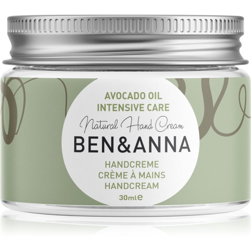 BEN&ANNA Natural Hand Cream Intensive Care intenzivní krém na ruce s avokádem 30 ml