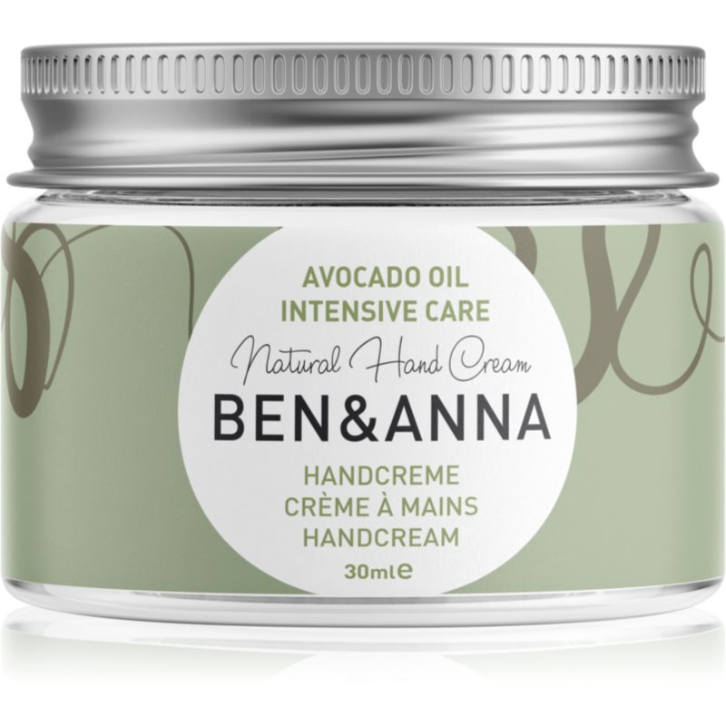BEN&ANNA Natural Hand Cream Intensive Care Intensive Hand Cream With Avocado 30 Ml