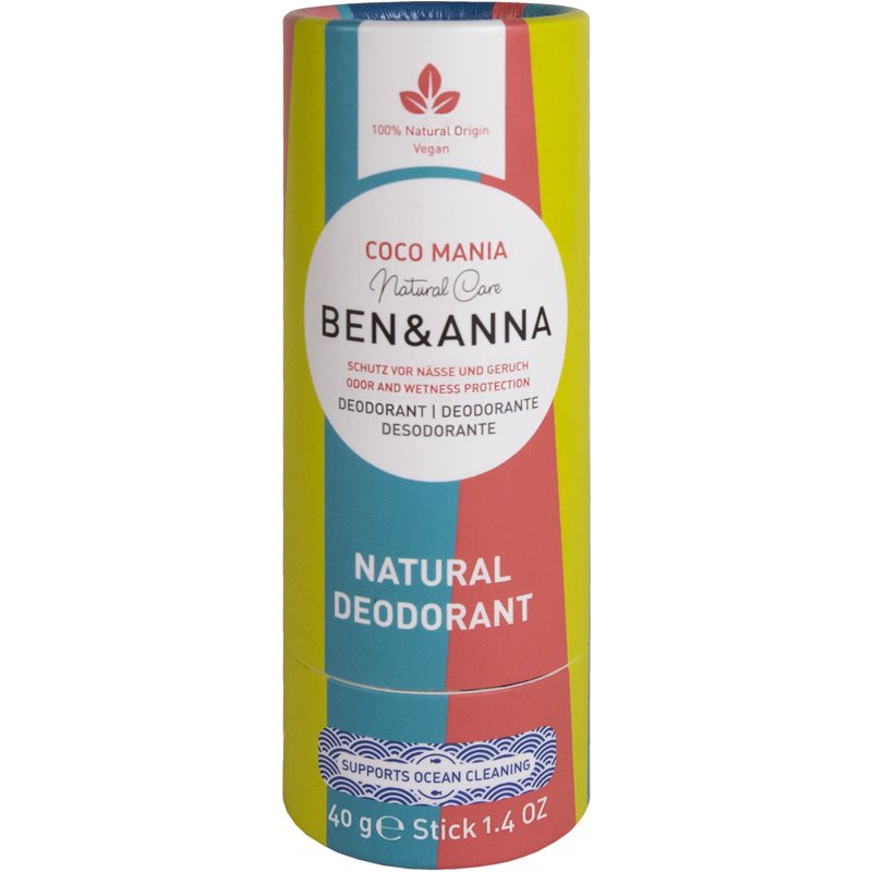 BEN&ANNA Natural Deodorant Coco Mania tuhý deodorant 40 g
