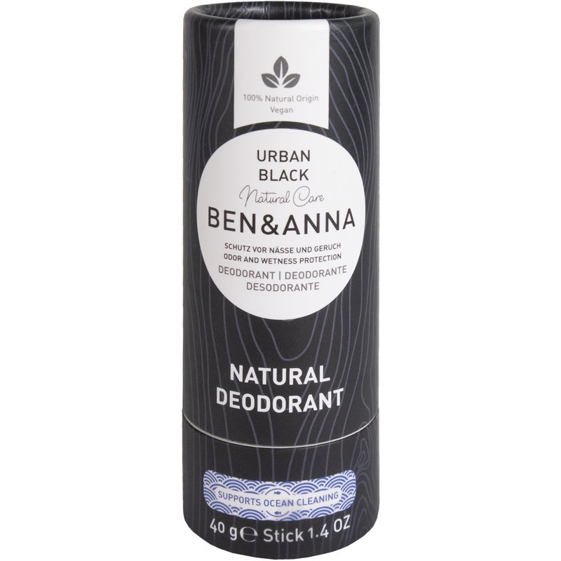 BEN&ANNA Natural Deodorant Urban Black izzadásgátló deo stift 40 g