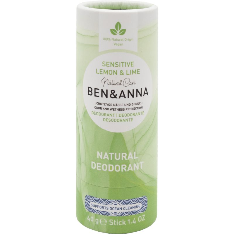 BEN&ANNA Sensitive Lemon & Lime Deodorant Stick 40 G