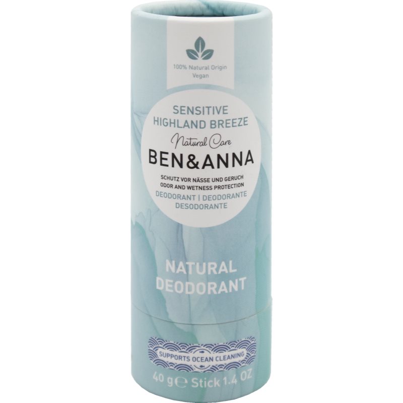 BEN&ANNA Sensitive Highland Breeze Deodorant Stick 40 G