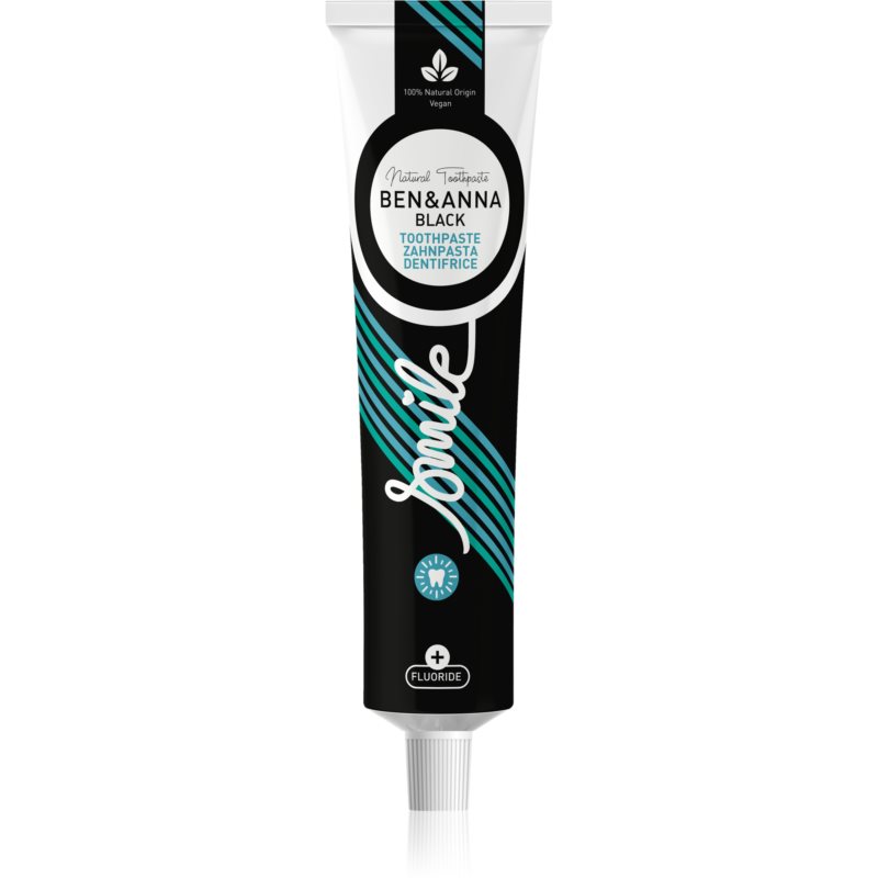 BEN&ANNA Toothpaste Black натуральна зубна паста з активованим вугіллям 75 мл