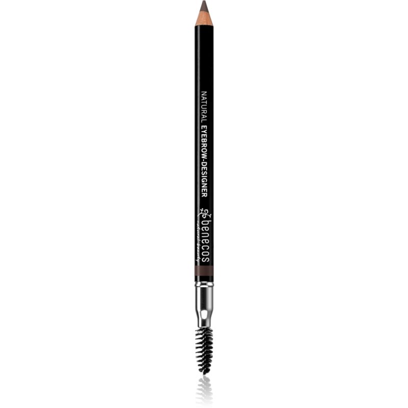 Benecos Natural Beauty dvipusis antakių pieštukas su šepetėliu atspalvis Brown 1.13 g