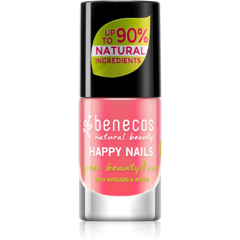 Benecos Happy Nails maitinamasis nagų lakas atspalvis Peach Sorbet 5 ml