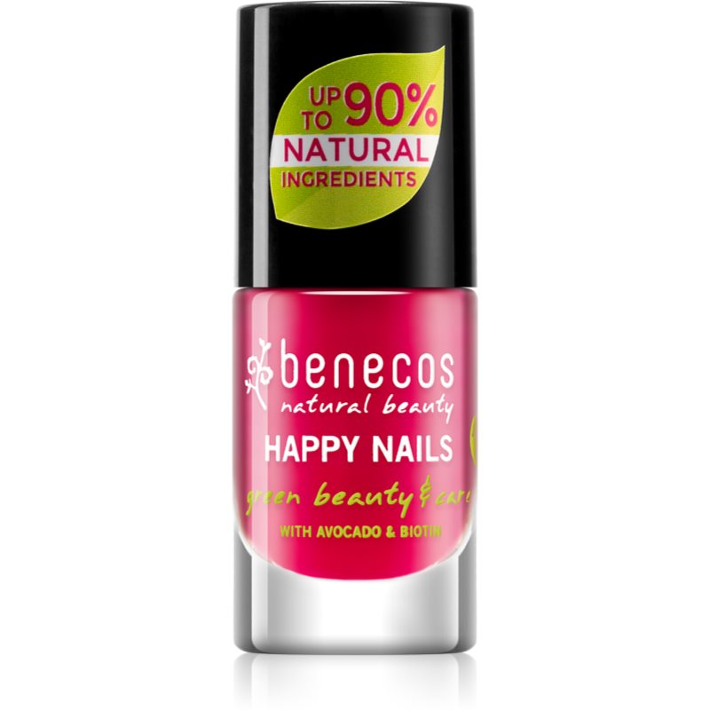 Benecos Happy Nails maitinamasis nagų lakas atspalvis Hot Summer 5 ml