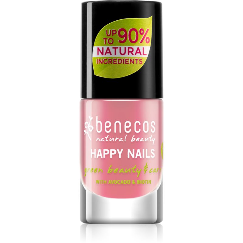 Benecos Happy Nails зміцнюючий лак для нігтів відтінок Bubble Gum 5 мл