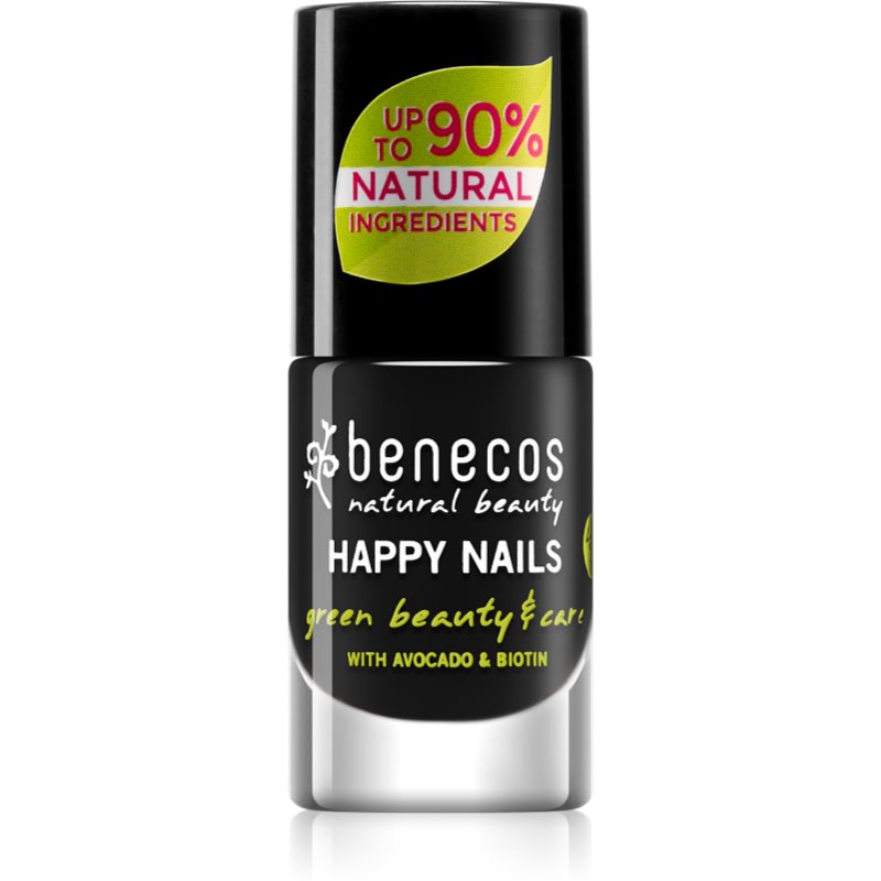Benecos Happy Nails maitinamasis nagų lakas atspalvis Licorice 5 ml