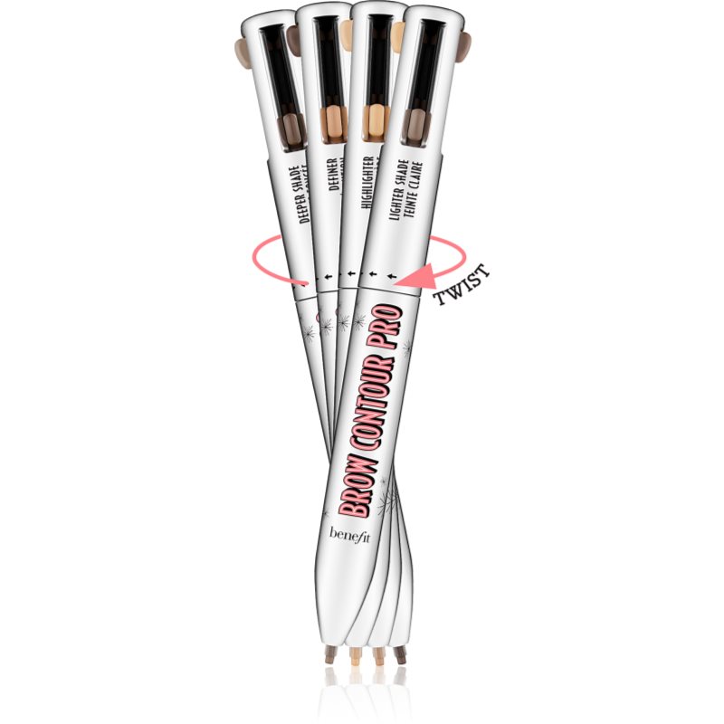 

Benefit Brow Contour Pro стійкий олівець для брів 4 в 1 відтінок 03 Brown / Medium