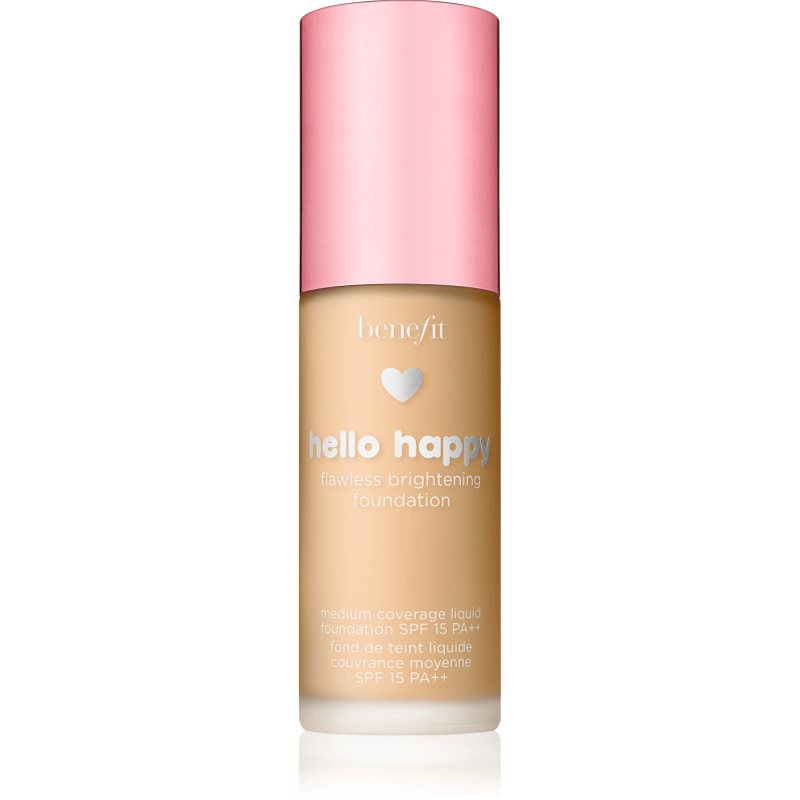 

Benefit Hello Happy Flawless Brightening Foundation відновлюючий тональний крем SPF 15 відтінок 03 Light Neutral Warm