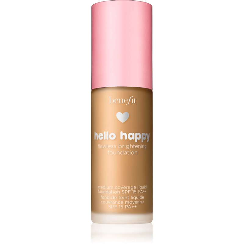 

Benefit Hello Happy Flawless Brightening Foundation відновлюючий тональний крем SPF 15 відтінок 05 Medium Neutral Warm