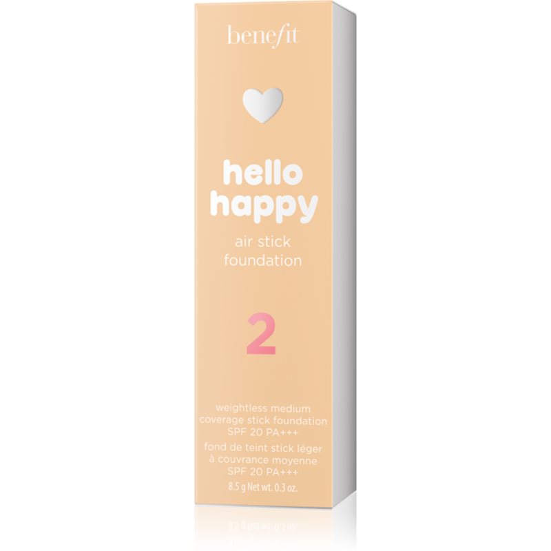 Benefit Hello Happy Air Stick Foundation основа під макіяж SPF 20 відтінок 2 Light Warm 8.5 гр