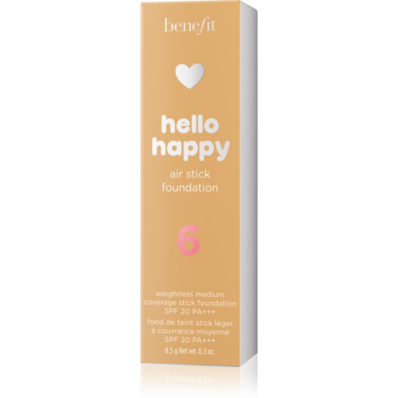 Benefit Hello Happy Air Stick Foundation основа під макіяж SPF 20 відтінок 6 Medium Warm 8.5 гр