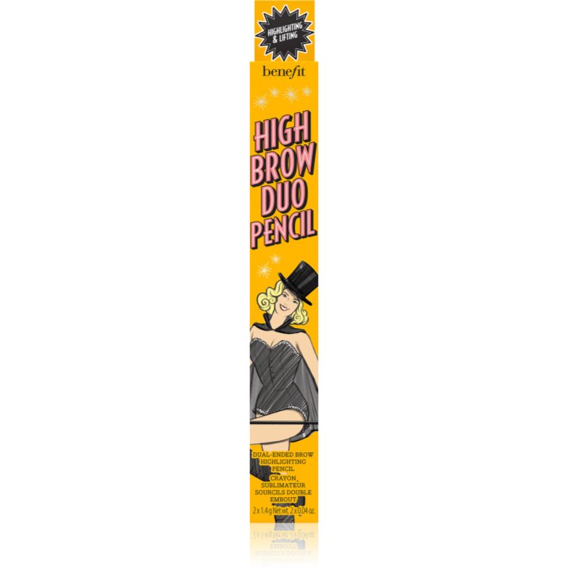 Benefit High Brow Duo Pencil Олівець-хайлайтер для брів відтінок Light 2x1,4 гр