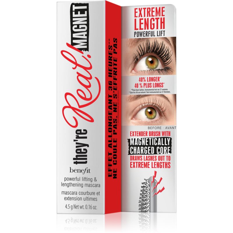 Benefit They're Real! Magnet Mascara Mini Туш для вій з ефектом подовження відтінок Black 4,5 гр