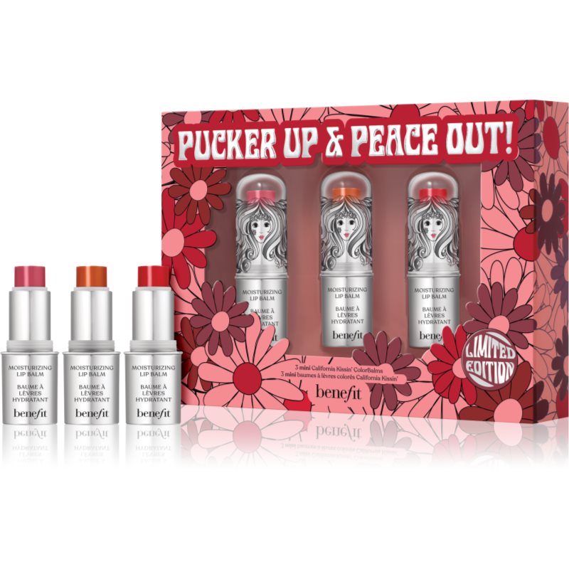 

Benefit Pucker Up & Peace Out! Lip Balm Trio набір для догляду за губами