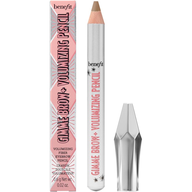 Benefit Gimme Brow+ Volumizing Pencil Mini водостійкий олівець для брів для об'єму відтінок 3 Warm Light Brown 0,6 гр