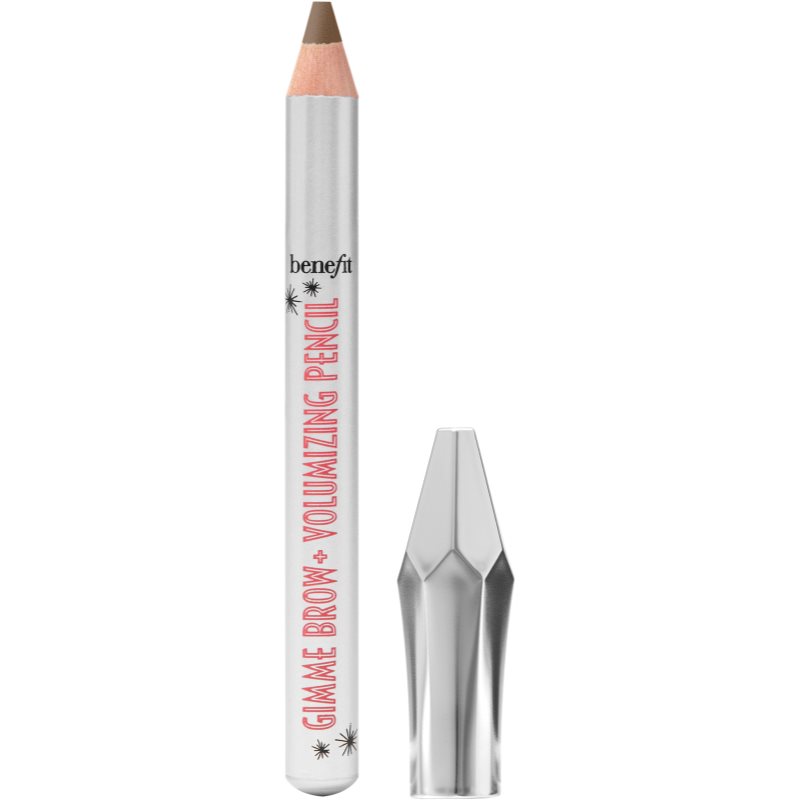 Benefit Gimme Brow+ Volumizing Pencil Mini водостійкий олівець для брів для об'єму відтінок 4 Warm Deep Brown 0,6 гр
