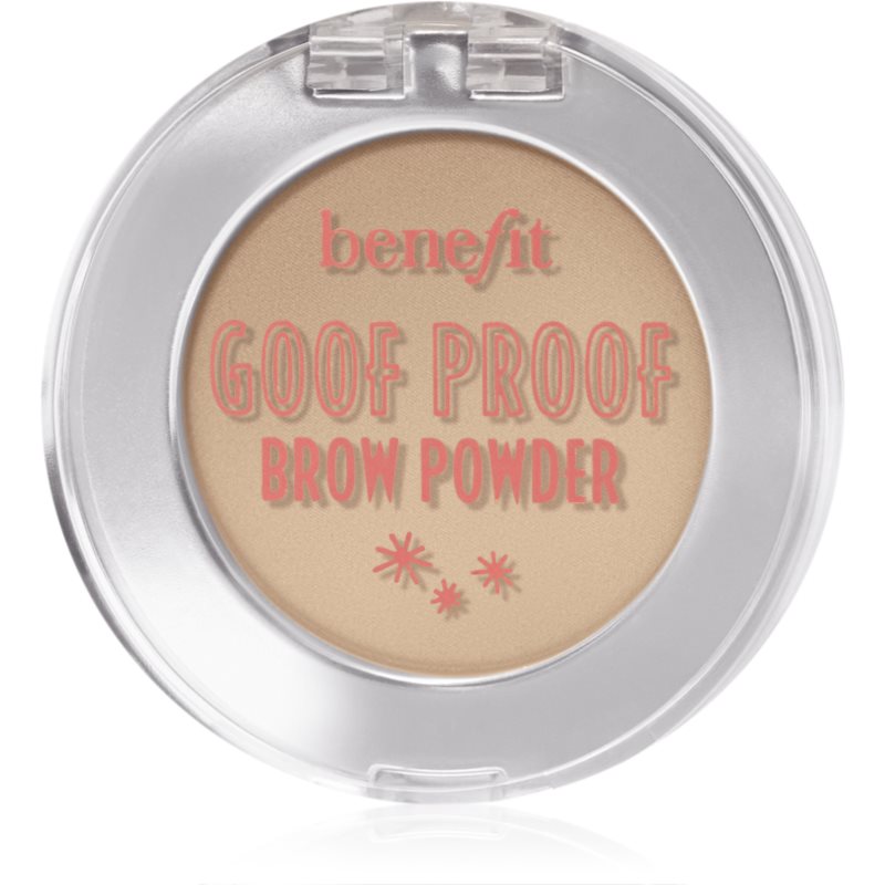 Benefit Goof Proof Brow Powder púder szemöldökre árnyalat 1 Cool Light Blonde 1,9 g