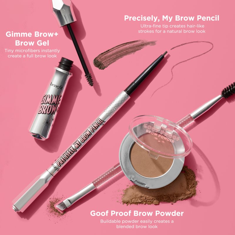 Benefit Goof Proof Brow Powder púder na obočie odtieň 3,5 Neutral Medium Brown 1,9 g