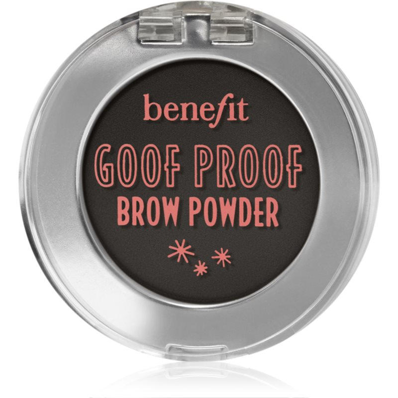 Benefit Goof Proof Brow Powder púder na obočie odtieň 6 Cool Soft Black 1,9 g