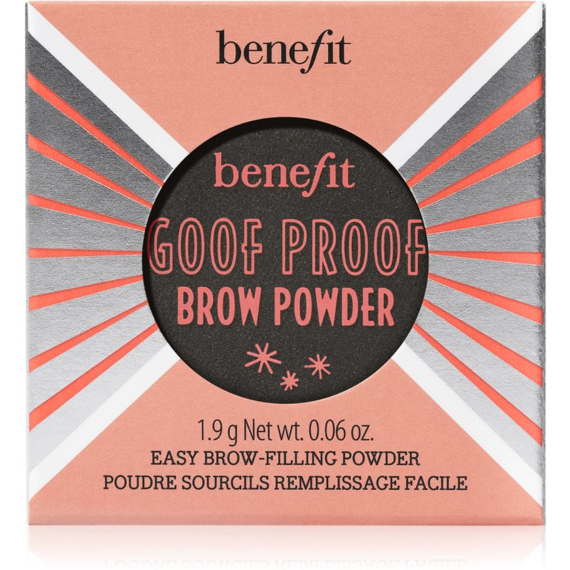 Benefit Goof Proof Brow Powder пудра та брів відтінок 6 Cool Soft Black 1,9 гр