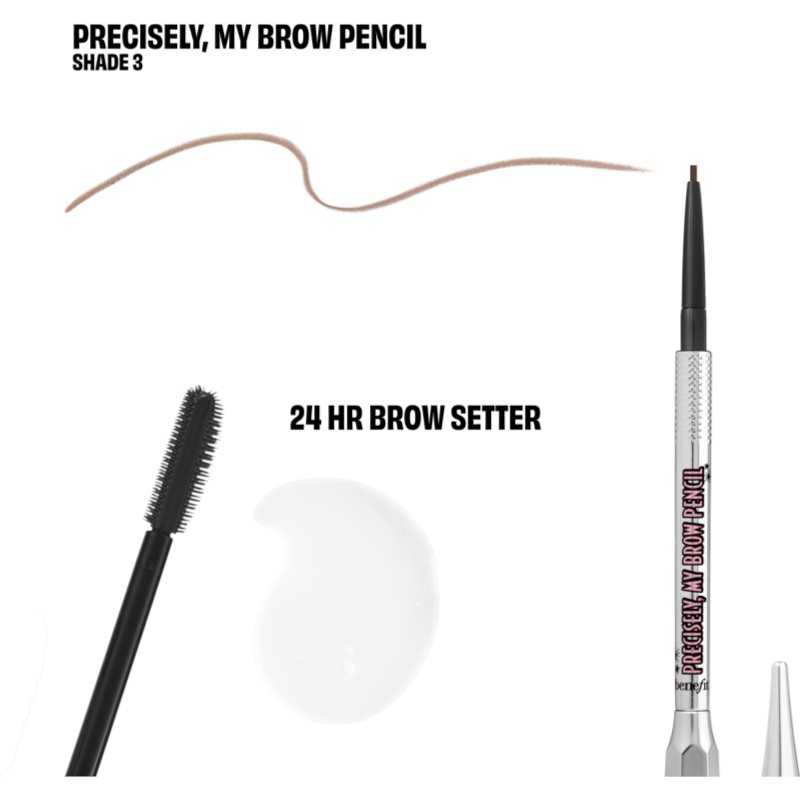 Benefit Bigtime Brow набір для моделювання ідеальної форми брів відтінок 3