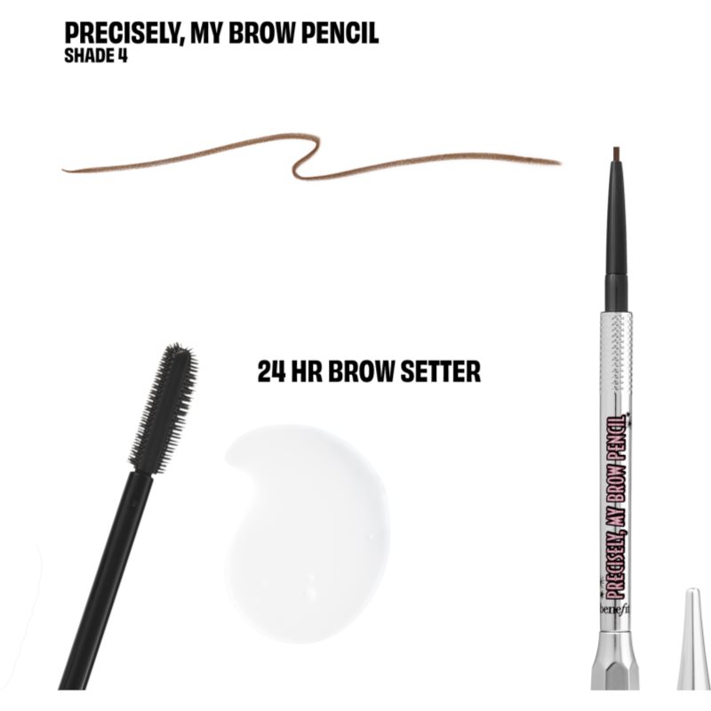 Benefit Bigtime Brow набір для моделювання ідеальної форми брів відтінок 4