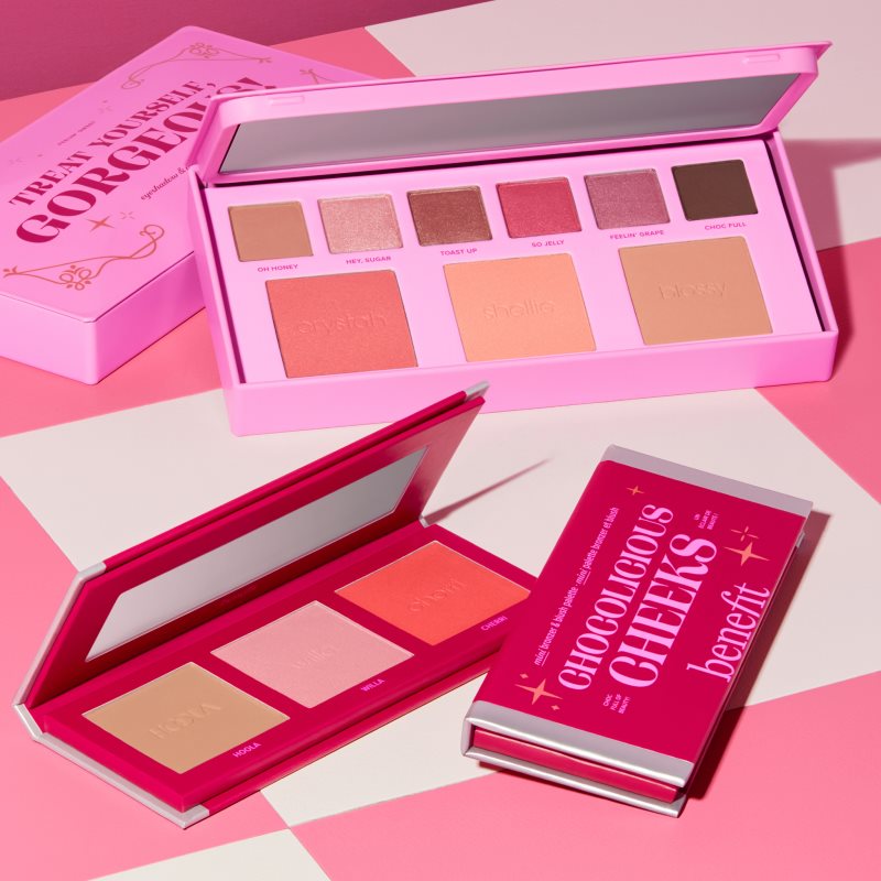 Benefit Chocolicious Cheeks мультифункціональна палетка 3x2.5 гр