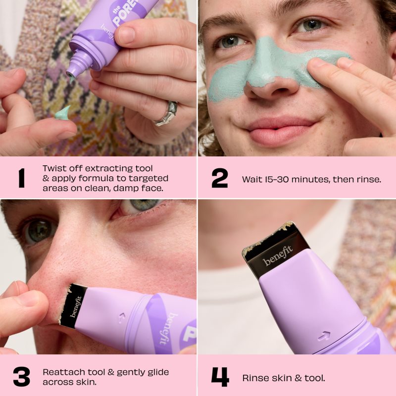 Benefit The POREfessional Degunker hĺbkovo čistiaca pleťová maska so špachtľou 22 ml (obrázok 3)