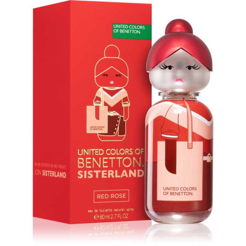 Benetton Sisterland Red Rose Eau De Toilette For Women 80 Ml