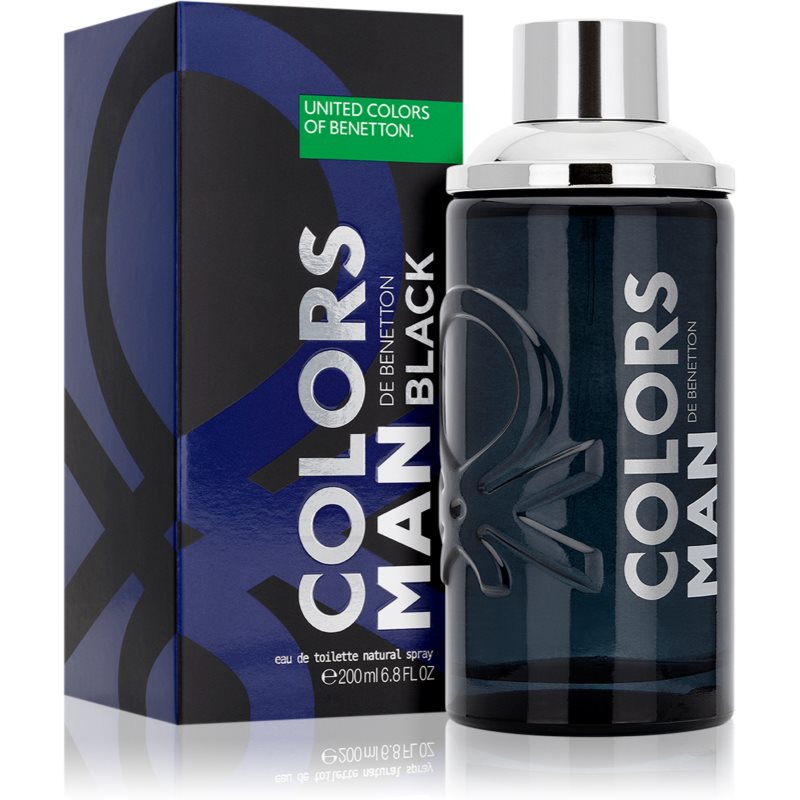 Benetton Colors De Benetton Man Black Eau De Toilette Pour Homme 200 Ml