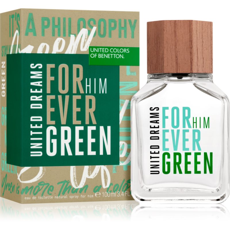 Benetton United Dreams For Him Forever Green Eau De Toilette Pour Homme 100 Ml