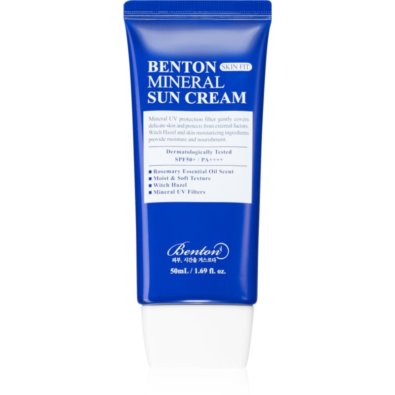 Benton Skin Fit Mineral minerální opalovací fluid na obličej SPF 50+ 50 ml