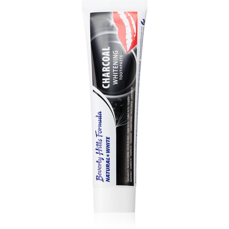 Beverly Hills Formula Natural White Charcoal Whitening Whitening Toothpaste With Activated Charcoal 100 Ml