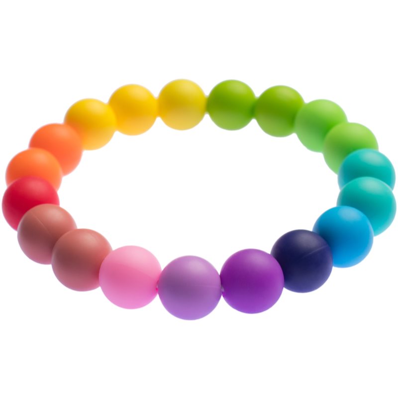 Biberschatz Bite bracelet Regenbogen kousací korále 1 ks